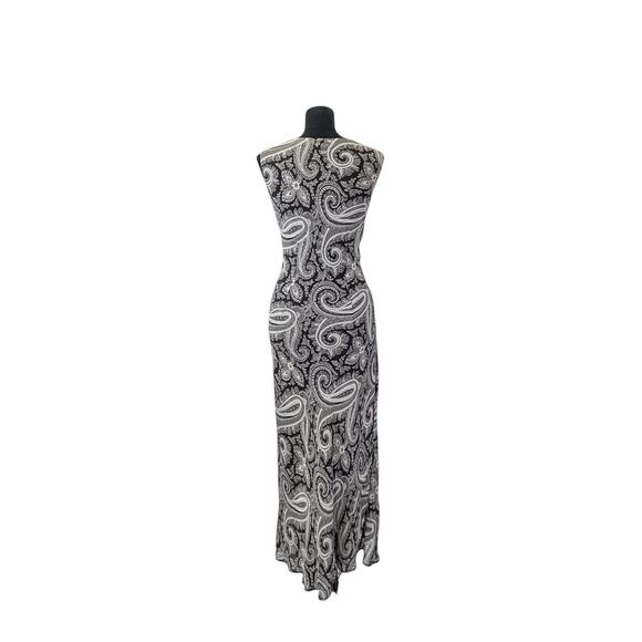 Eddie Bauer Paisley Sleeveless Maxi Dress - Size Medium - Picture 6 of 10